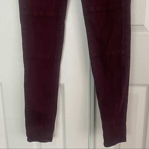 AE Red Button Fly Super Stretch Jeggings Size 0 - Picture 5 of 11